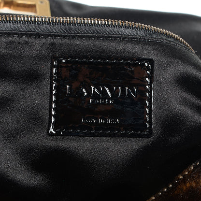 Lanvin Leopard Print Calf Hair Happy Shoulder Bag 6 of 10