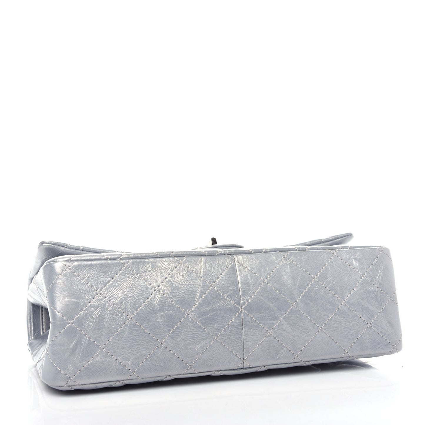 Metallic Aged Calfskin Quilted 2.55 Reissue 226 Flap Silver