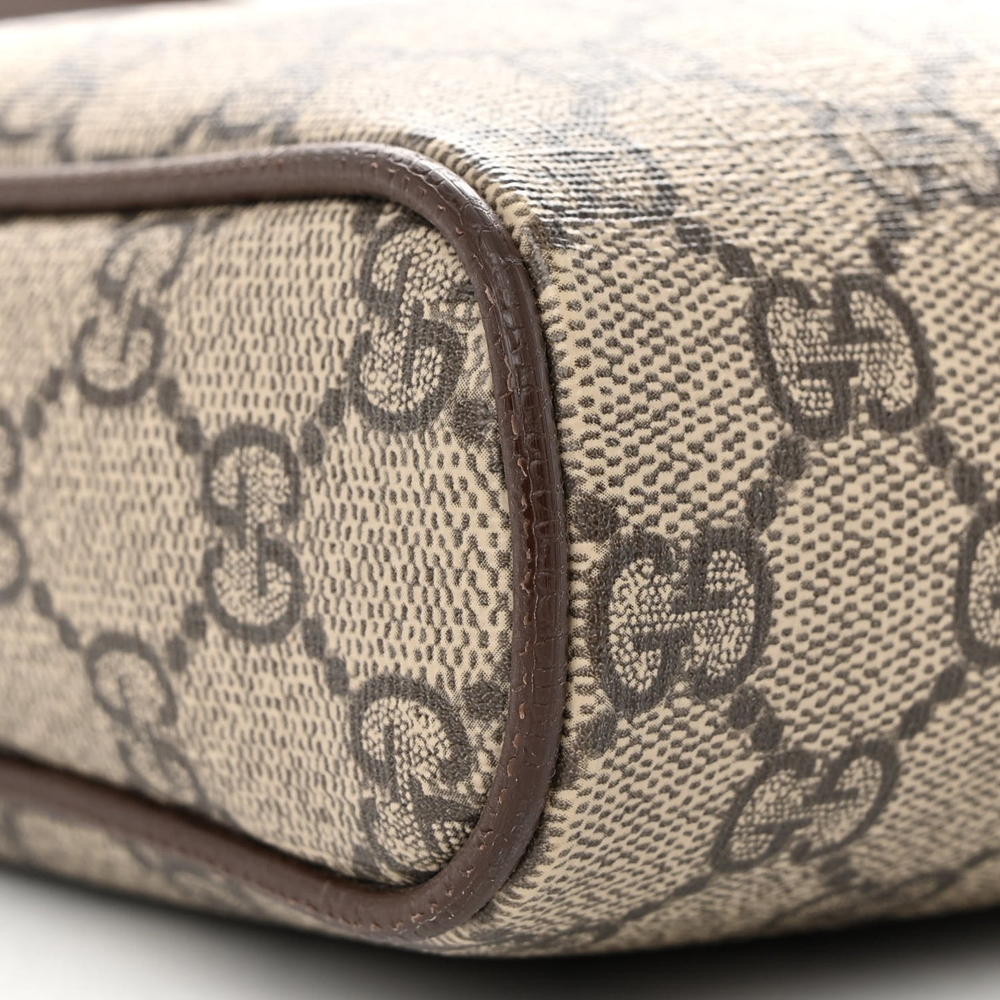 GG Supreme Monogram Web Small Ophidia Messenger Bag Brown