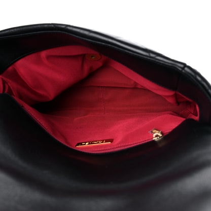 Chanel Goatskin Quilted Large Chanel 19 Flap Black 4 of 9