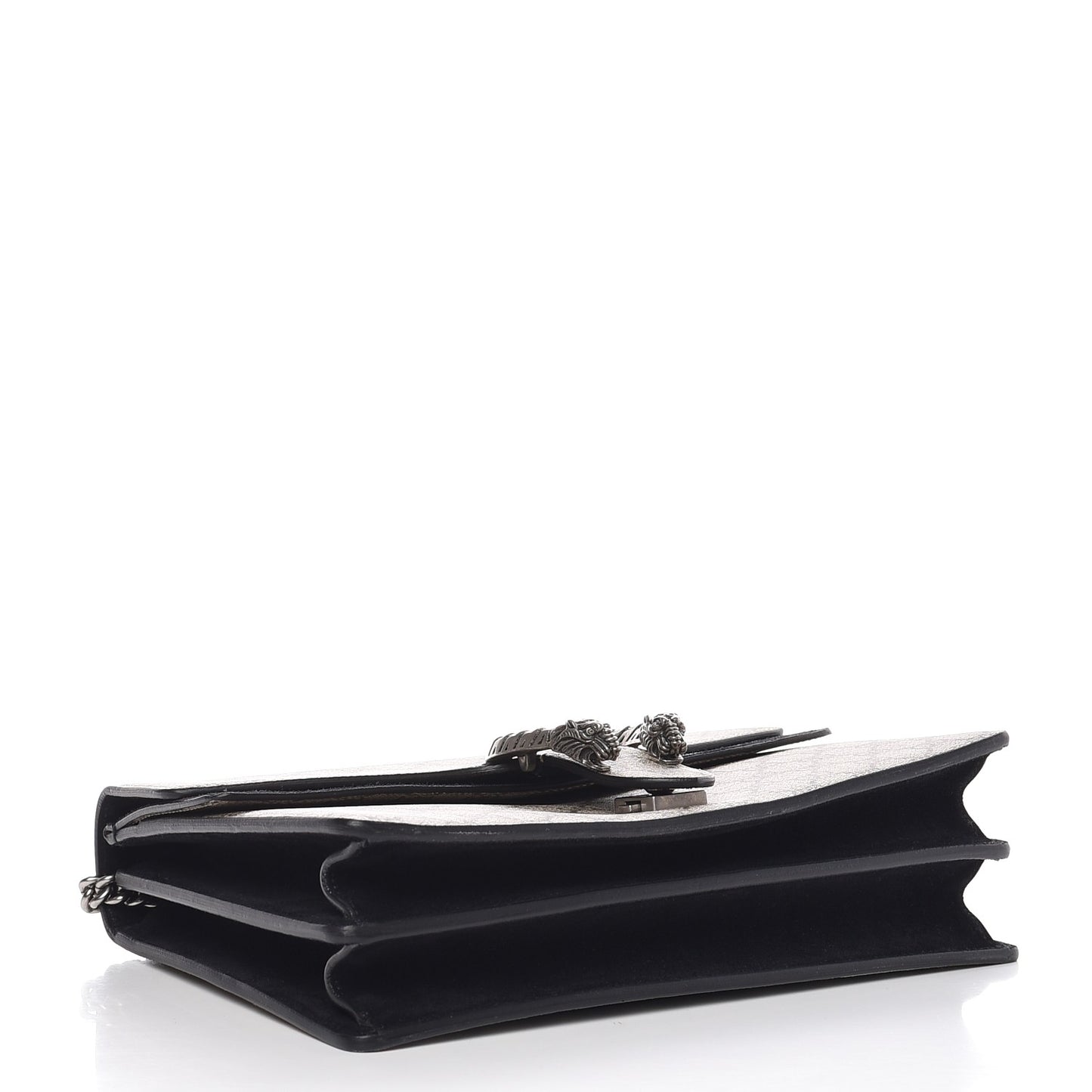GG Supreme Monogram Medium Dionysus Shoulder Bag Black