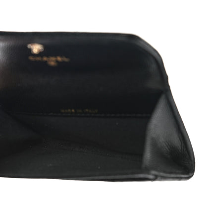 Chanel Caviar Quilted Crystal CC Flap Card Holder Black 5 of 12