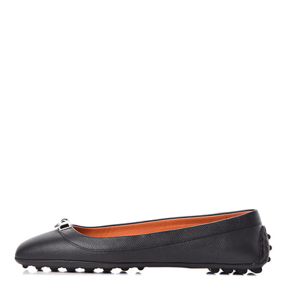 Hermes Epsom Liberty Ballerina Flats 38.5 Black 1 of 11