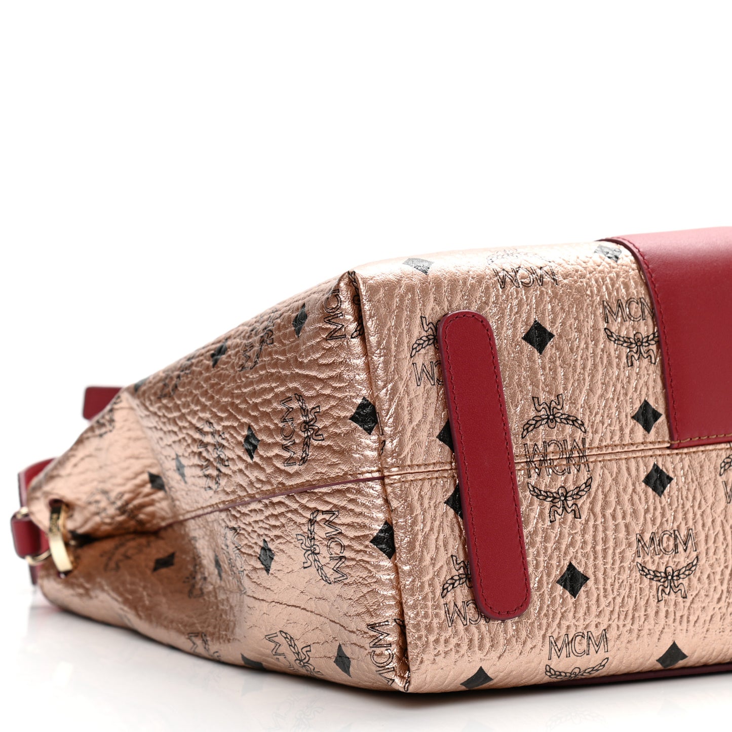 Metallic Visetos Medium Klara Hobo Champagne Gold