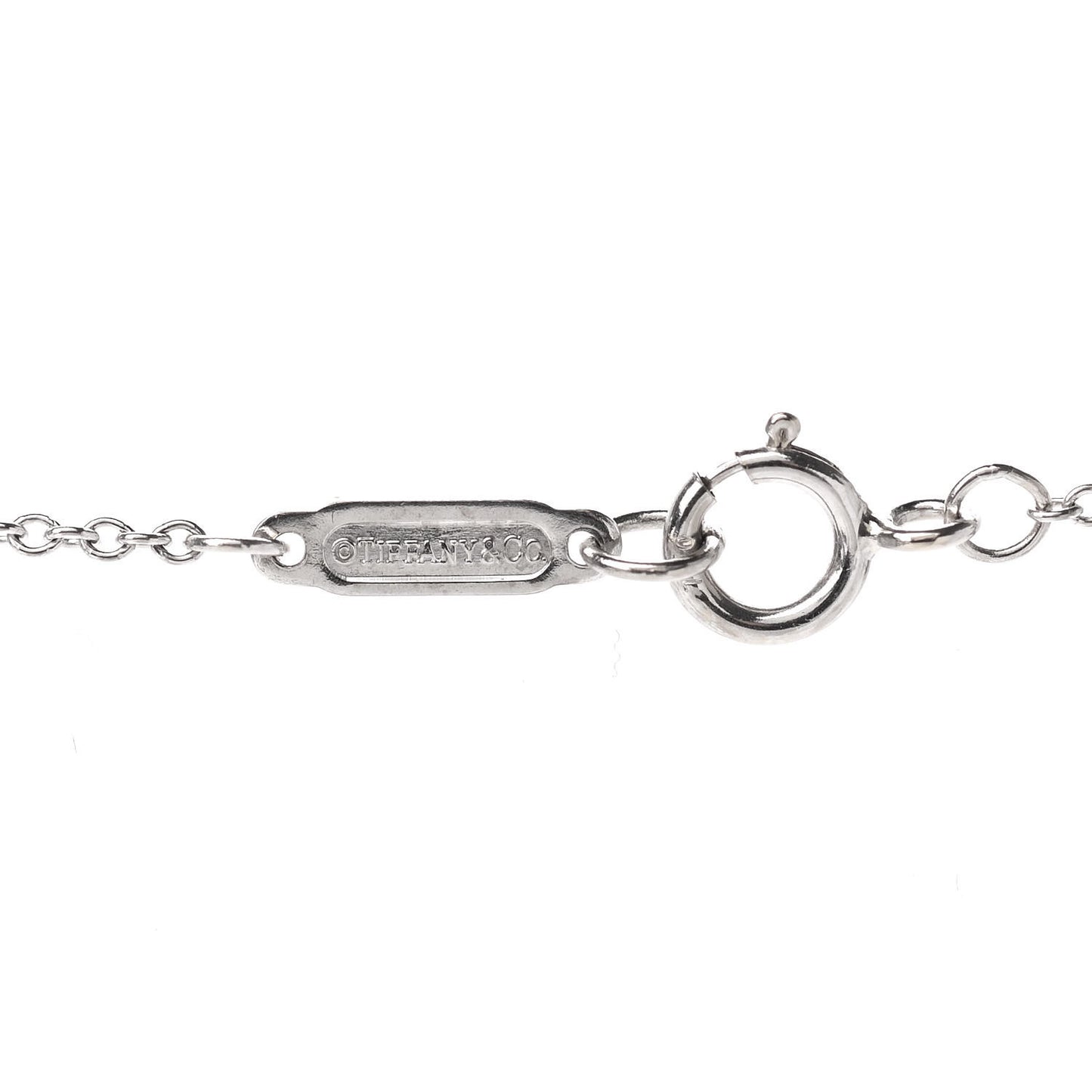 18K White Gold Diamond Enchant Heart Key Pendant Necklace