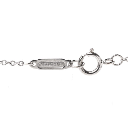 Tiffany 18K White Gold Diamond Enchant Heart Key Pendant Necklace 5 of 7