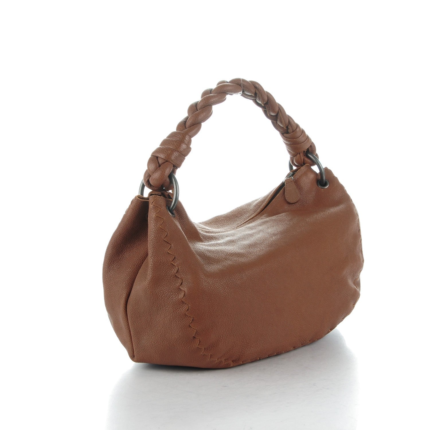 Bottega Veneta Goatskin Braided Zip Hobo Noce 3 of 8