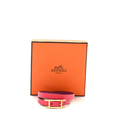Hermes Swift Behapi Double Tour Bracelet T2 Rose Extreme Rose Pourpre 3 of 3