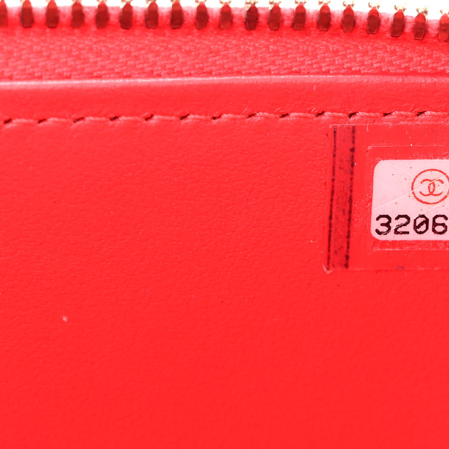 Chanel Caviar Quilted Small Vanity Case With Chain Red 7 of 10