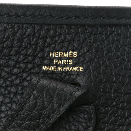 Hermes Taurillon Clemence Evelyne TPM Black 6 of 10