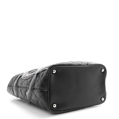 Chanel Calfskin Quilted Medium Cambon Tote Black 5 of 14