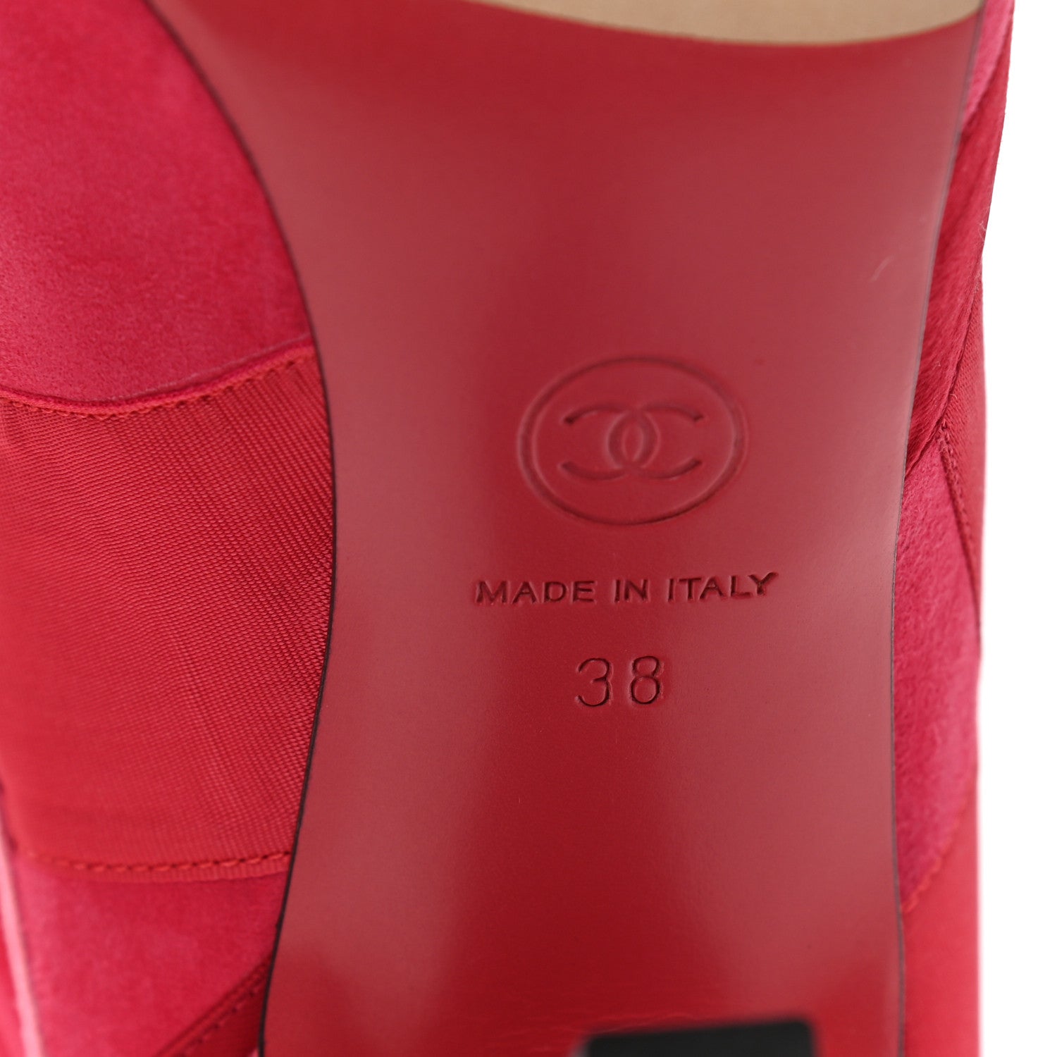Chanel Suede Grosgrain Patchwork Over The Knee Boots 38 Pink 7 of 8