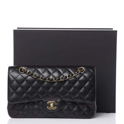 Chanel Caviar Quilted Medium Double Flap Black 14 of 14