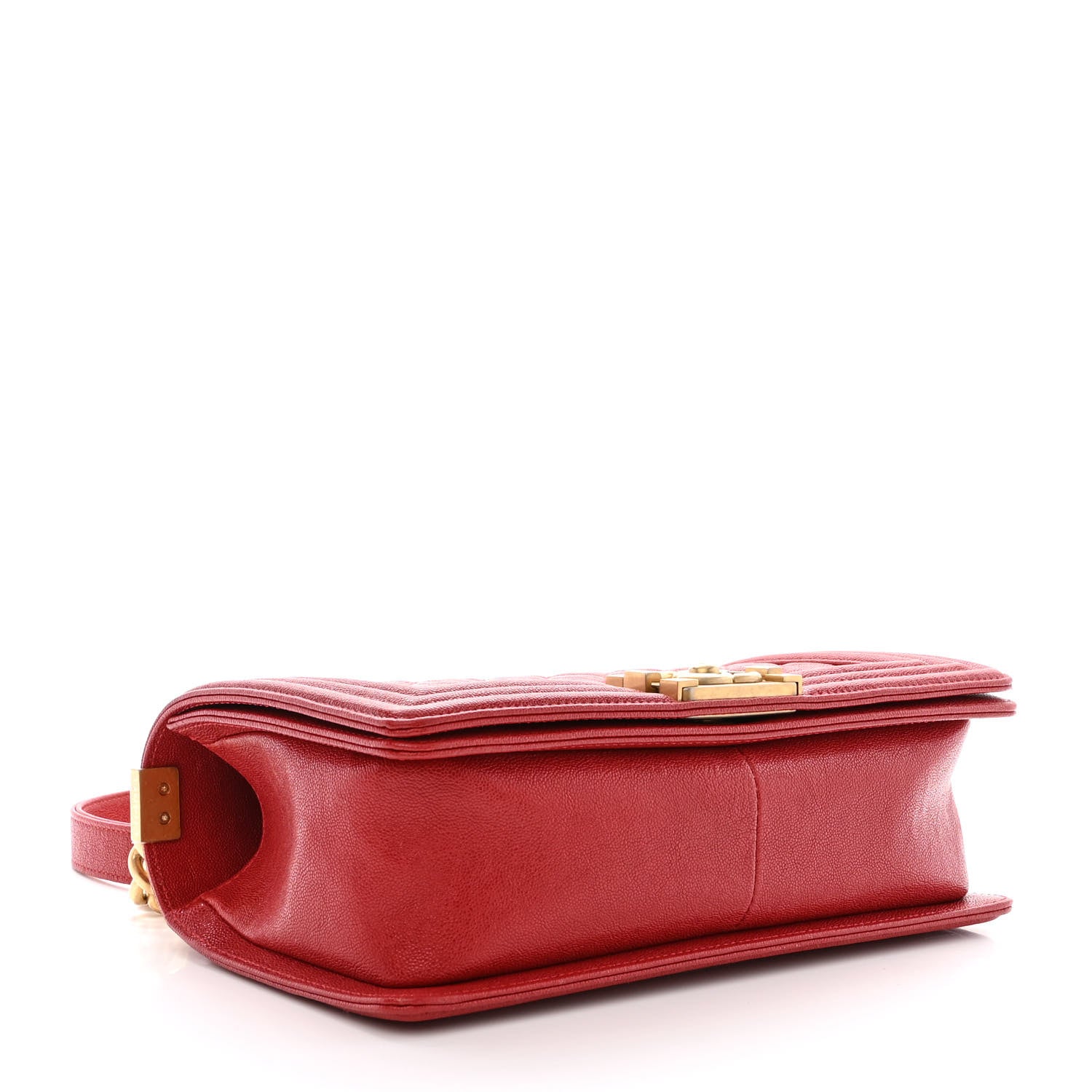 Chanel Caviar Quilted Medium Boy Flap Red 4 of 10