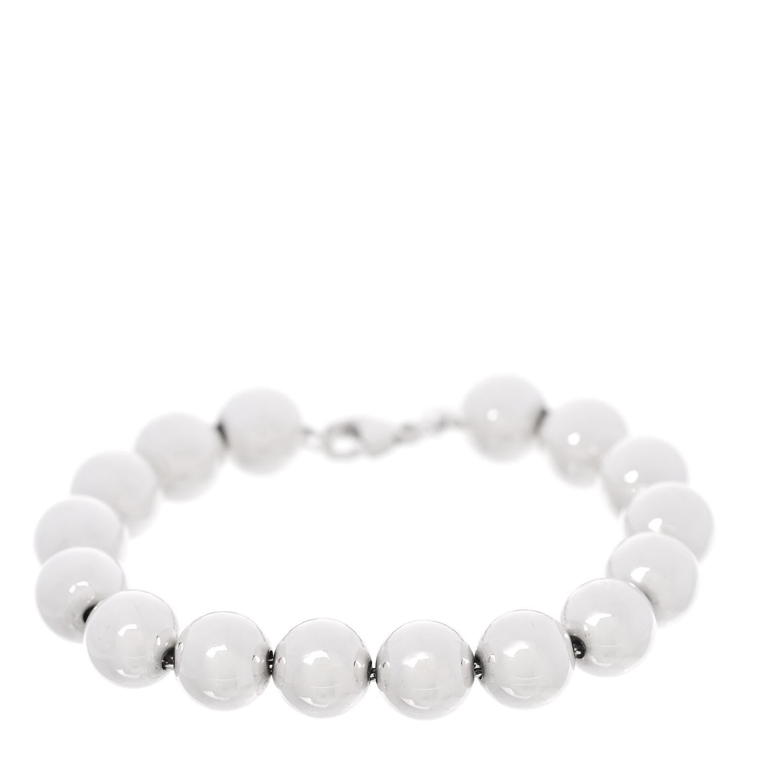 Tiffany Sterling Silver 10mm HardWear Ball Bracelet 1 of 6