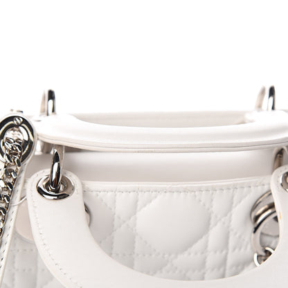 Christian Dior Lambskin Cannage Mini Lady Dior White 11 of 13