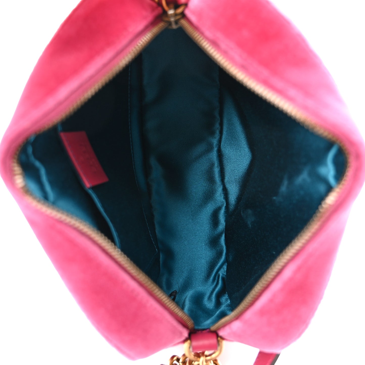Velvet Matelasse Small GG Marmont Chain Shoulder Bag Light Raspberry Rose