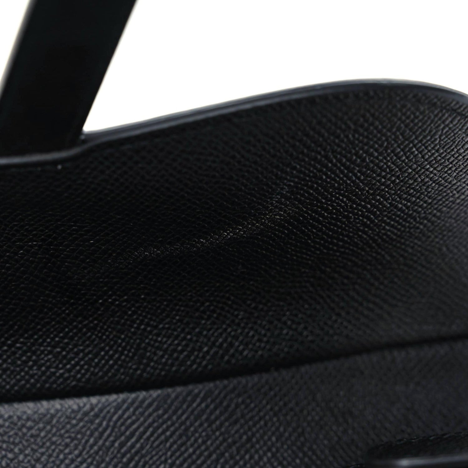 Christian Dior Grained Calfskin Saddle Bag Black 11 of 13