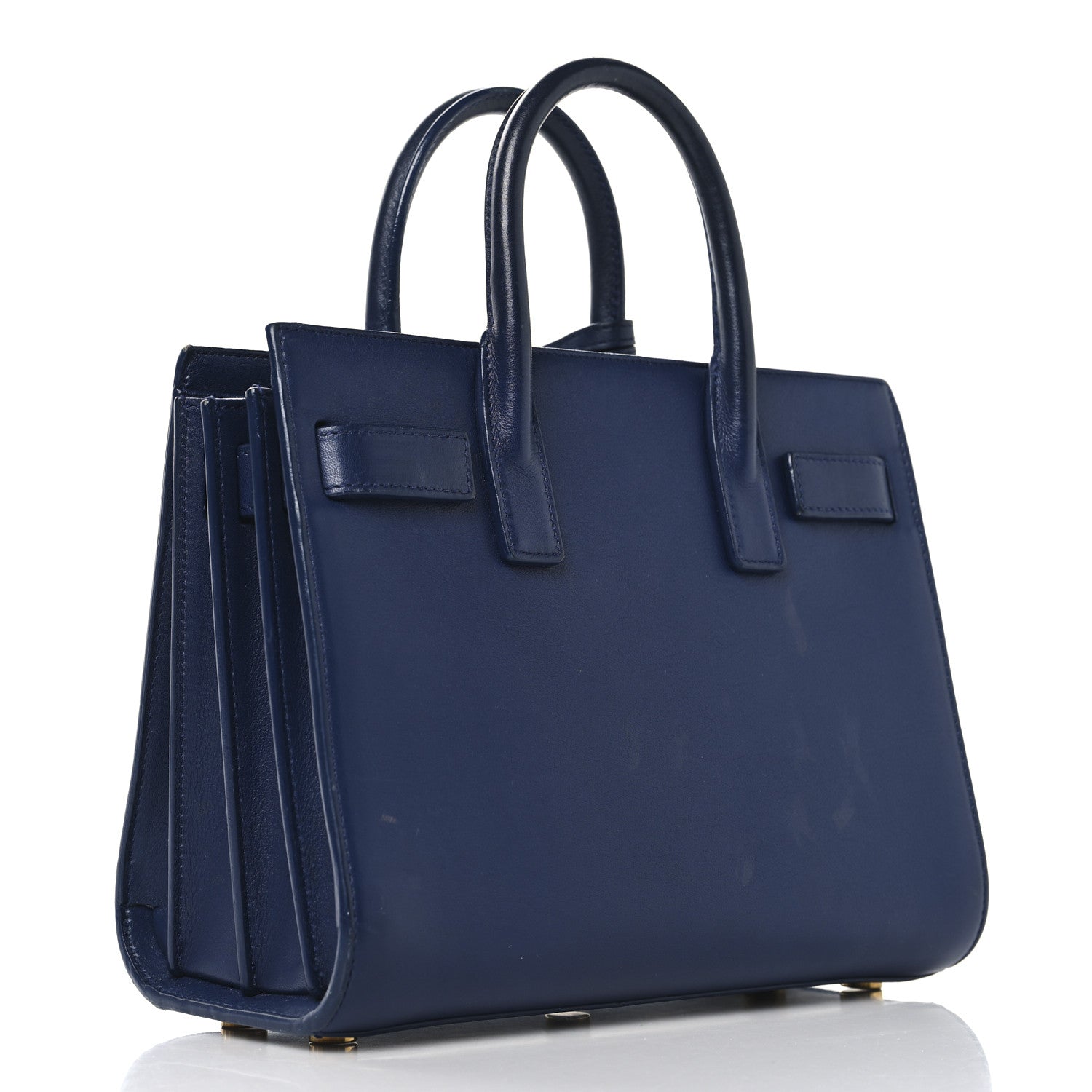 Saint Laurent Calfskin Nano Sac De Jour New Marine 3 of 14