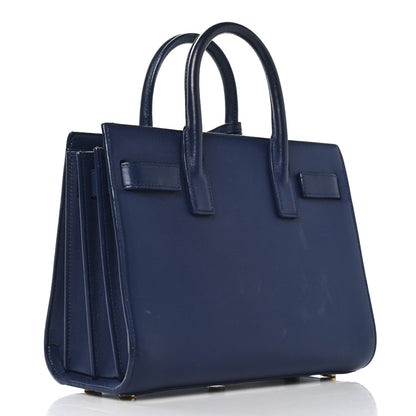 Saint Laurent Calfskin Nano Sac De Jour New Marine 3 of 14