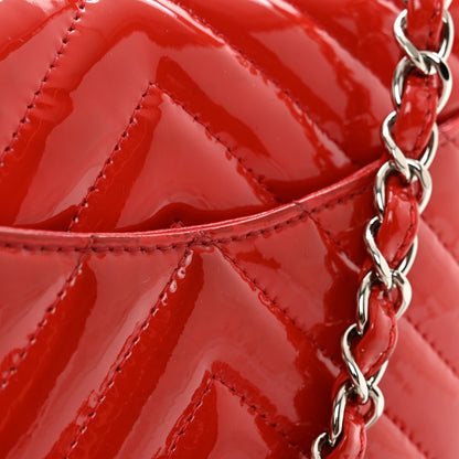 Chanel Patent Calfskin Chevron Quilted Mini Rectangular Flap Red 11 of 11