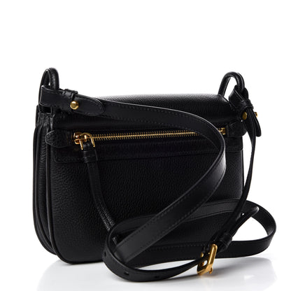 Prada Vitello Daino Saddle Bag Black 3 of 9