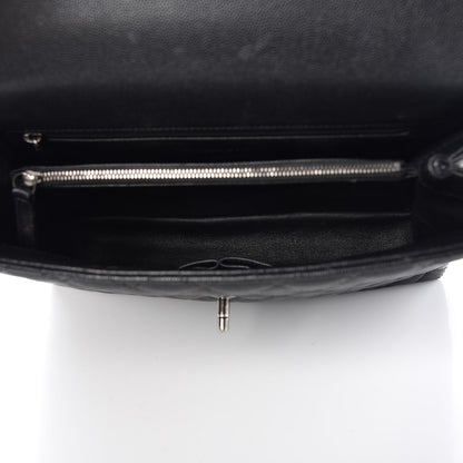 Chanel Caviar Lizard Quilted Large Coco Handle Flap Black 4 of 14