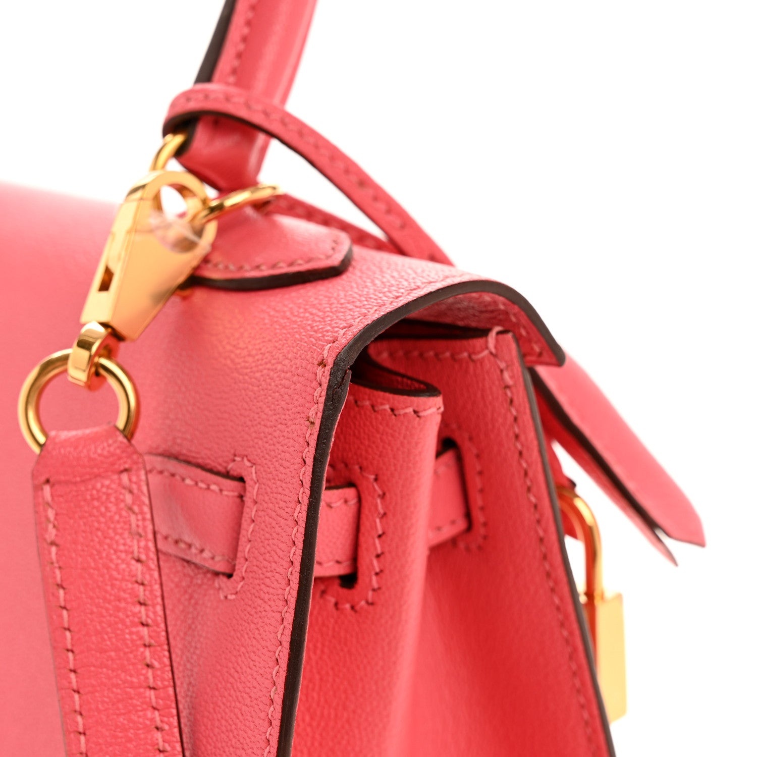 Hermes Chevre Chandra Kelly Sellier 25 Rose Azalee 13 of 14