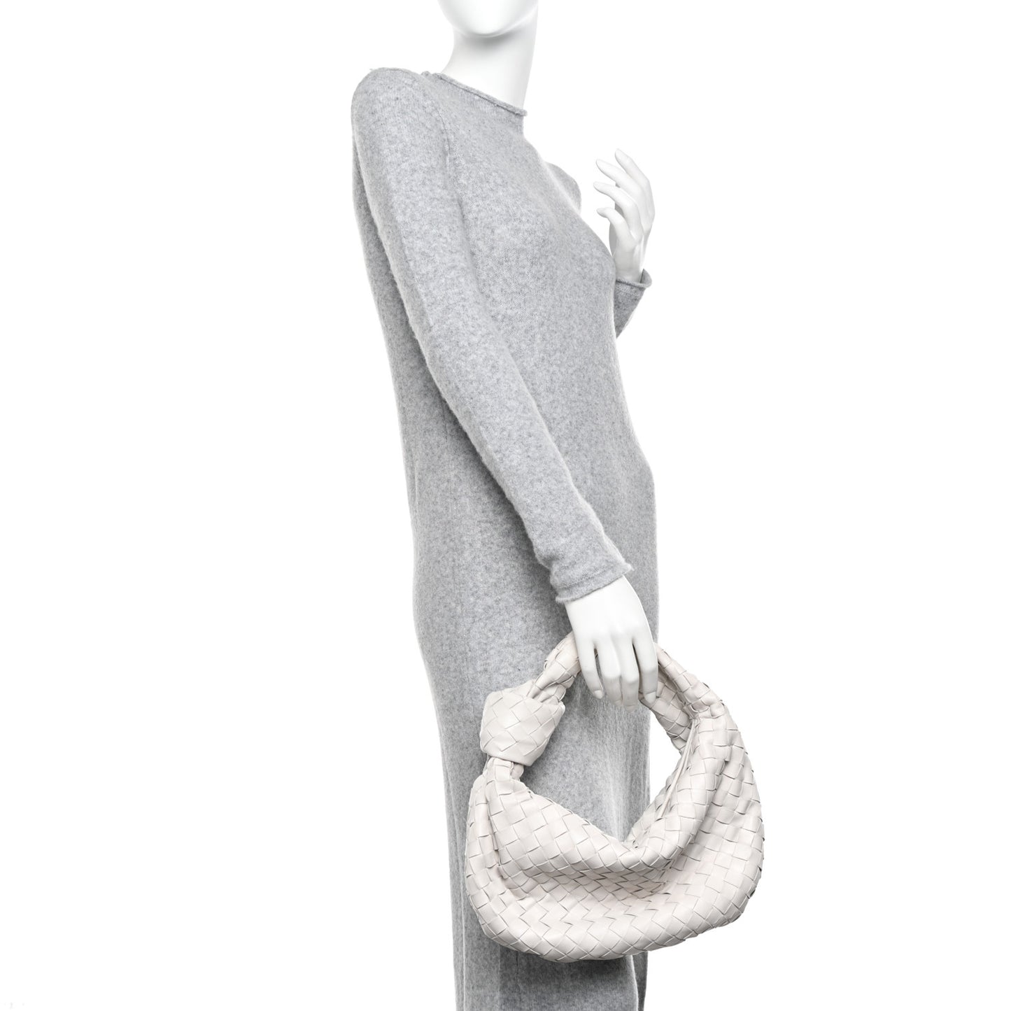 Nappa Intrecciato Teen Jodie Hobo White