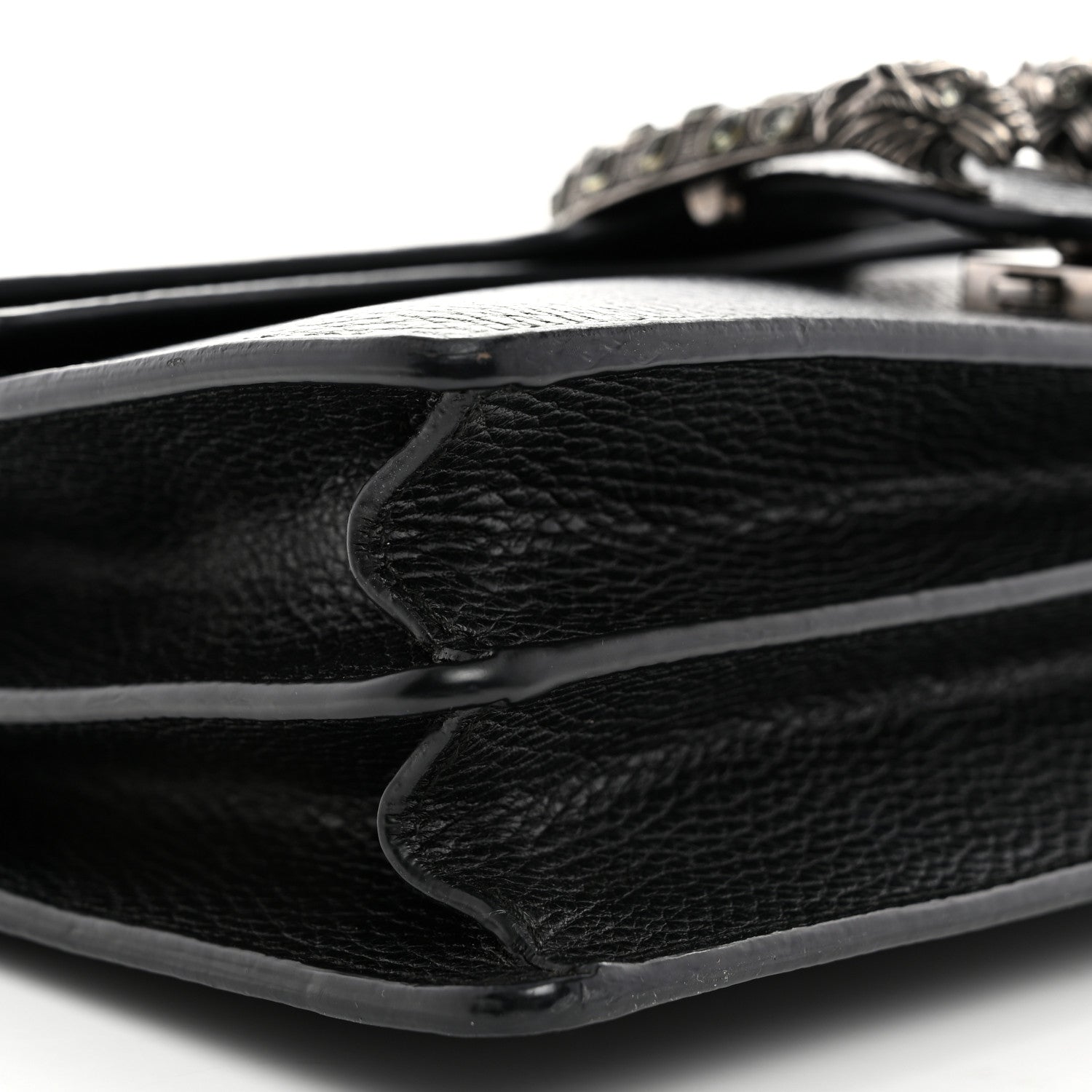 Gucci Pebbled Calfskin Small Dionysus Shoulder Bag Black 9 of 10