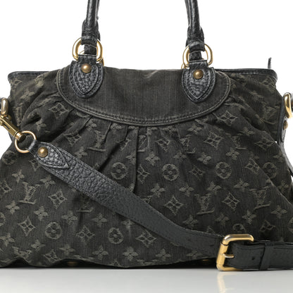 Louis Vuitton Denim Neo Cabby MM Black 8 of 18