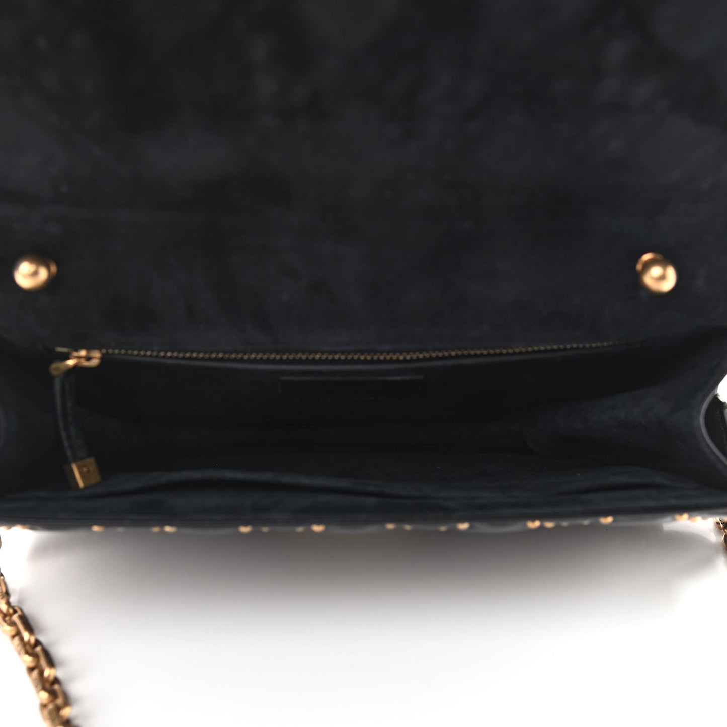 Lambskin Cannage Studded Large Dioraddict Flap Bag Black