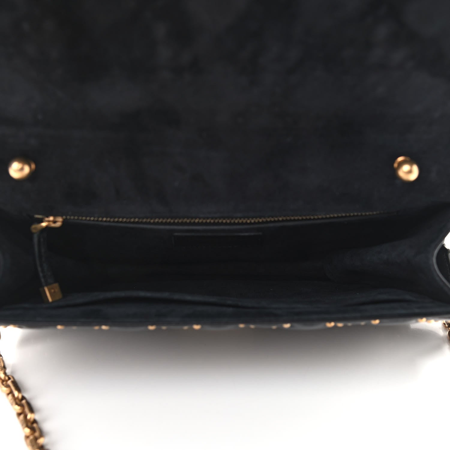 Christian Dior Lambskin Cannage Studded Large Dioraddict Flap Bag Black 5 of 8