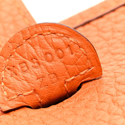 Hermes Taurillon Clemence Amazone Evelyne TPM Orange Peony 7 of 11