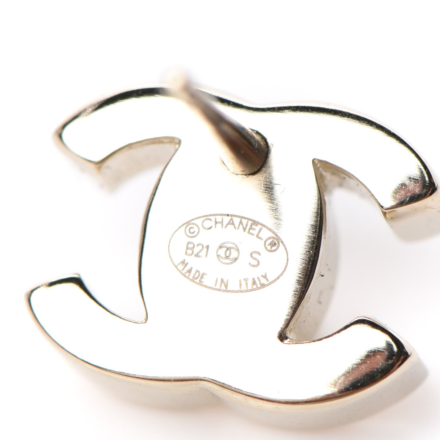 Chanel Metal CC Turnlock Earrings Gold 4 of 4
