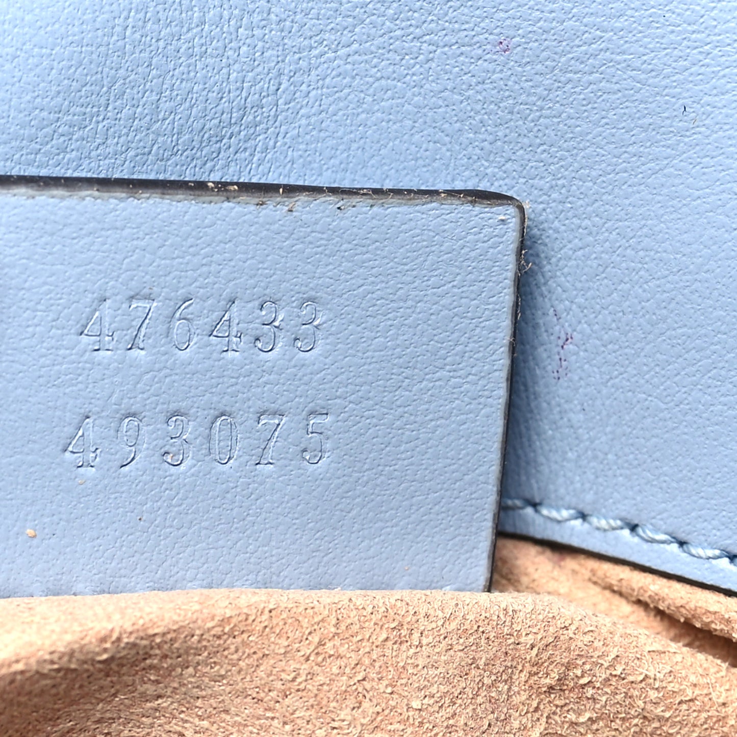 Calfskin Matelasse Super Mini GG Marmont Shoulder Bag Porcelain Light Blue