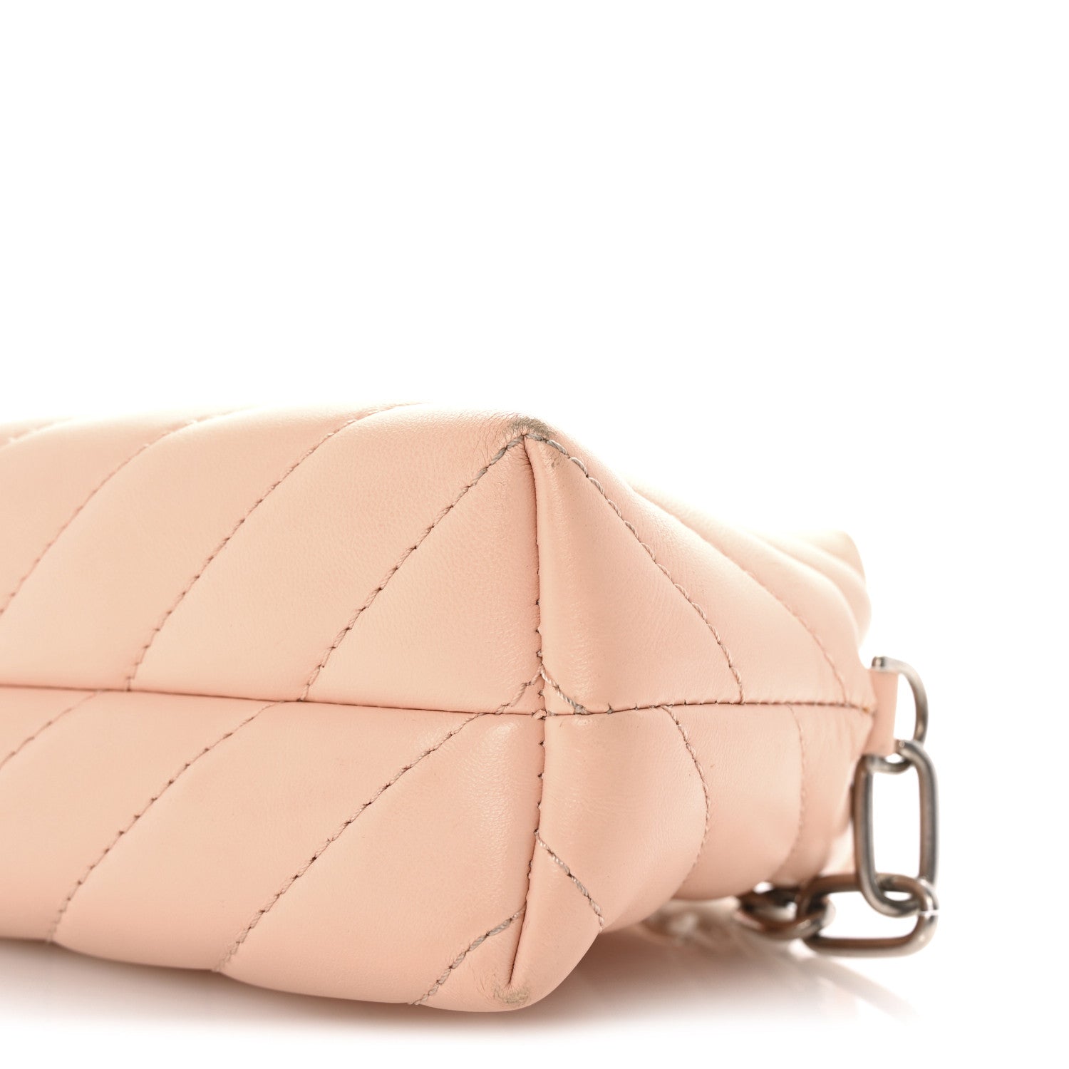 Off-White Calfskin Diagonal Quilted Jackhammer Camera Bag Pink 9 of 9