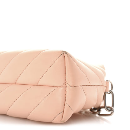 Off-White Calfskin Diagonal Quilted Jackhammer Camera Bag Pink 9 of 9