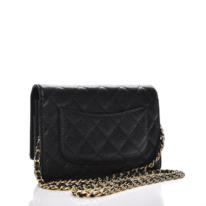 Chanel Caviar Quilted Wallet On Chain WOC Black 3 of 10