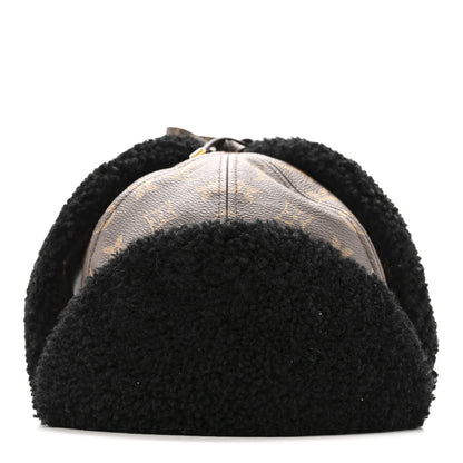 Louis Vuitton Monogram Mouton Teddy Chapka Hat M 3 of 9