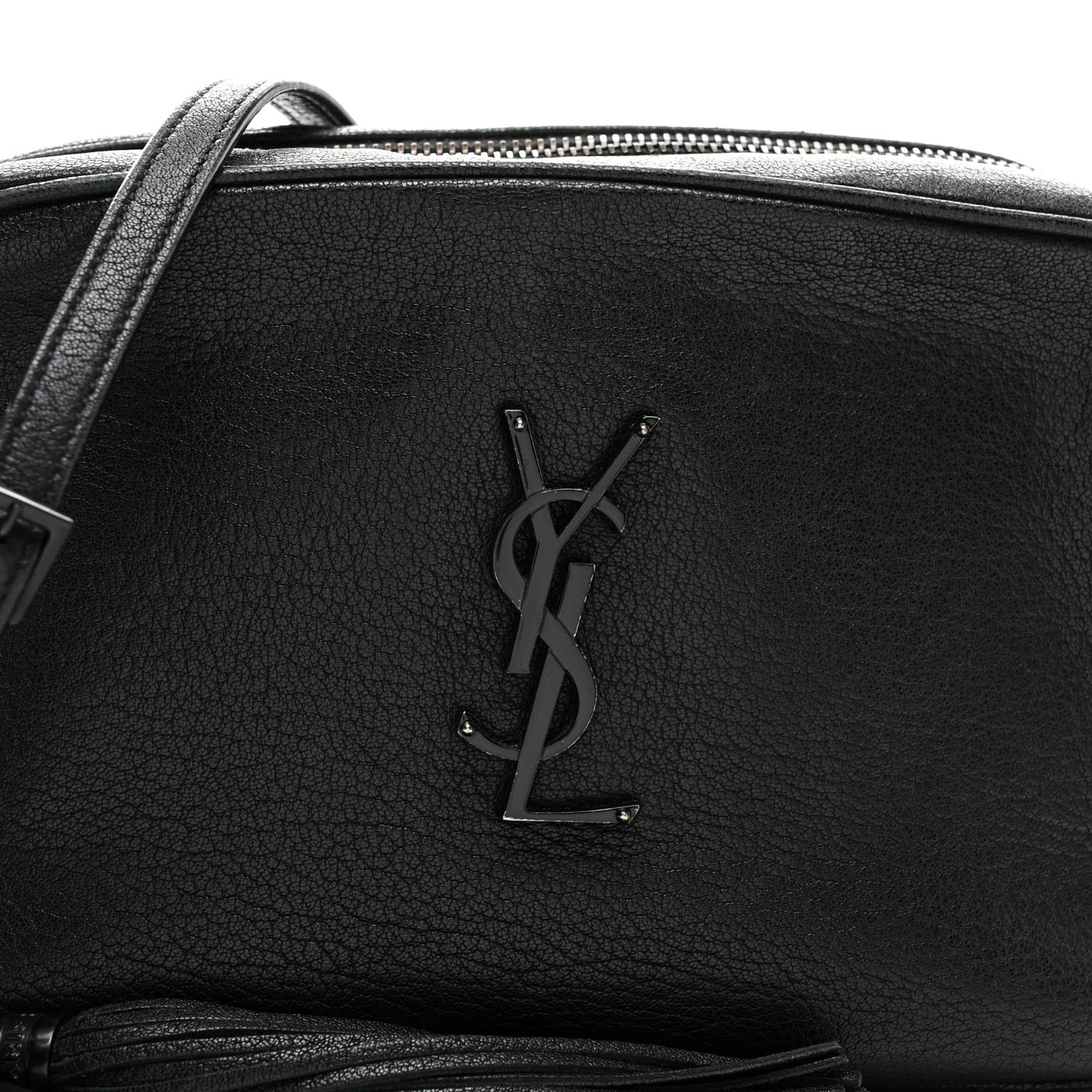 Lambskin Monogram Small Lou Camera Bag Black