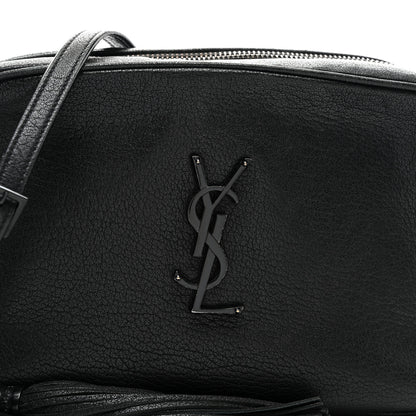 Saint Laurent Lambskin Monogram Small Lou Camera Bag Black 7 of 9