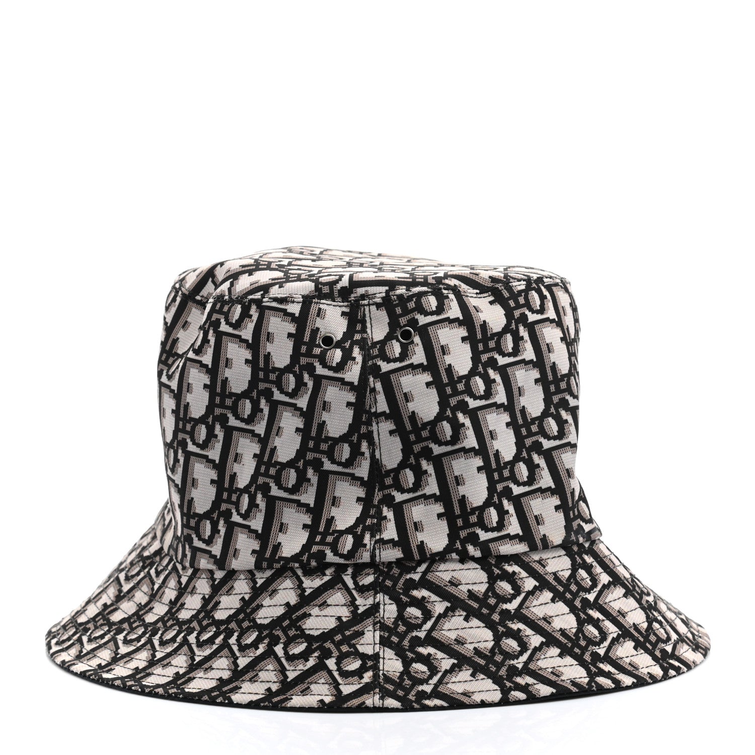 Christian Dior Oblique Reversible Teddy-D Brim Bucket Hat 58 Black 6 of 16