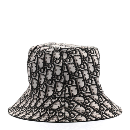 Christian Dior Oblique Reversible Teddy-D Brim Bucket Hat 58 Black 6 of 16