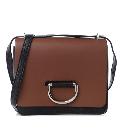 Burberry Calfskin Small D-Ring Bag Tan Black 1 of 9