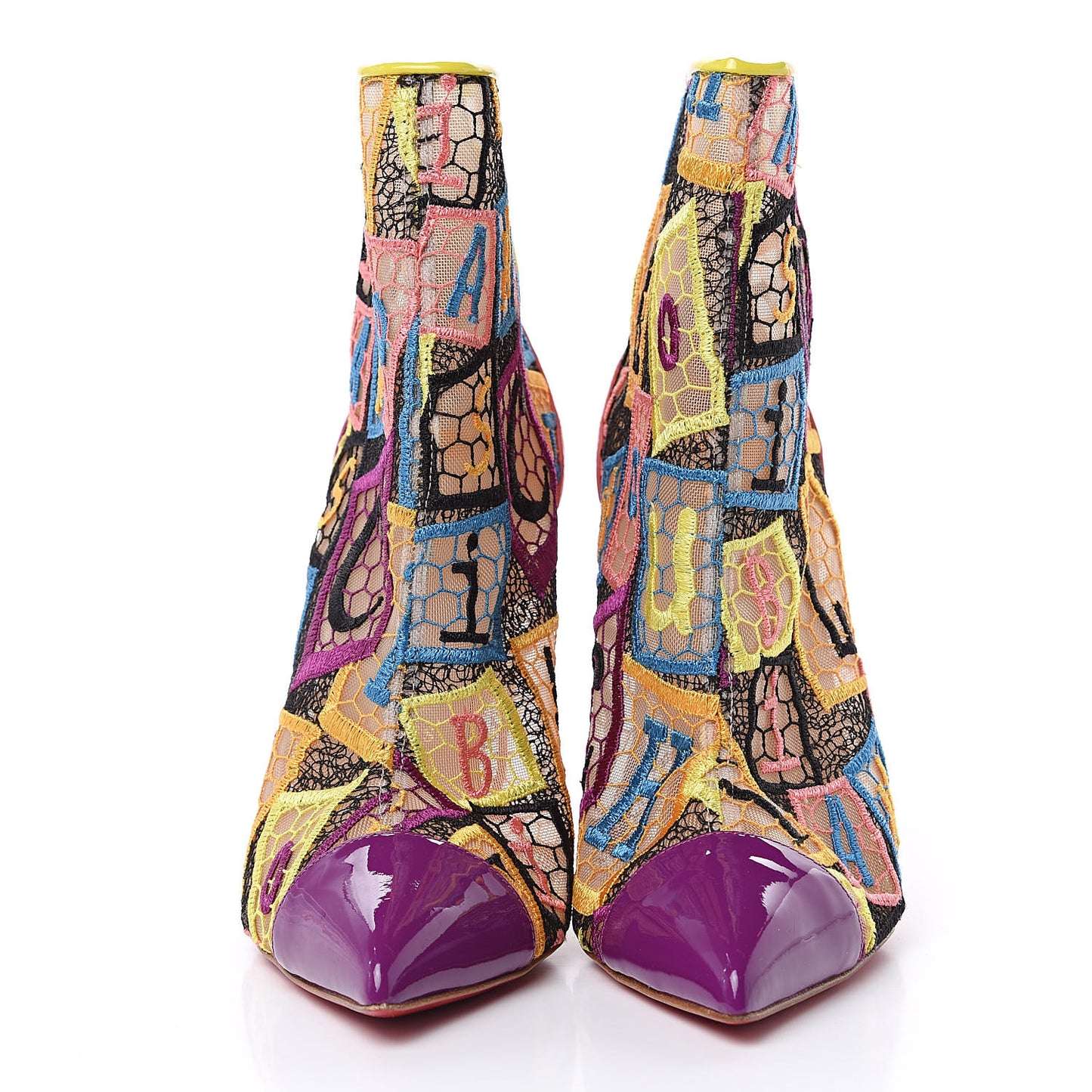 Patent Lace Gipsybootie 100 Ankle Boots 39 Multicolor