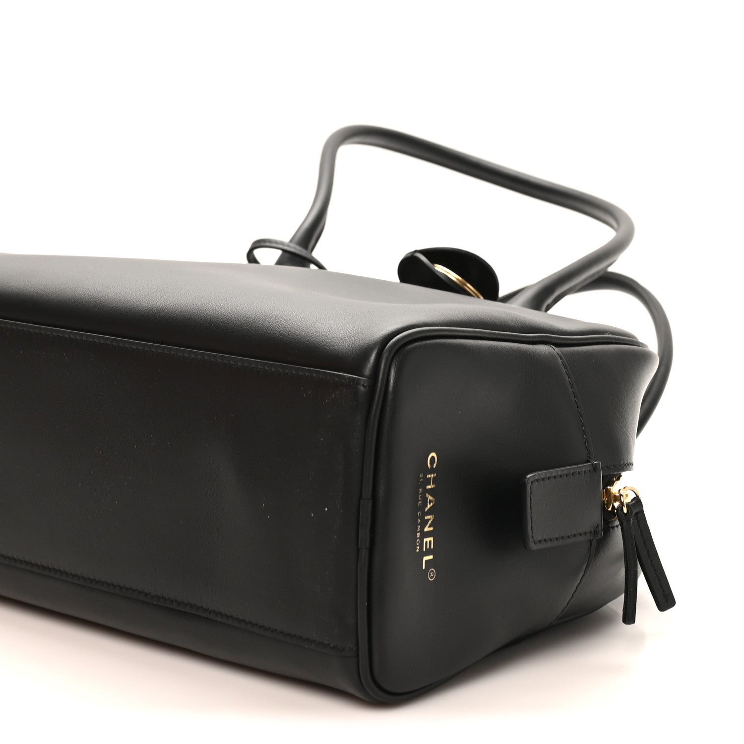 Chanel Calfskin Large Perfect Bowling Bag Black 10 of 10