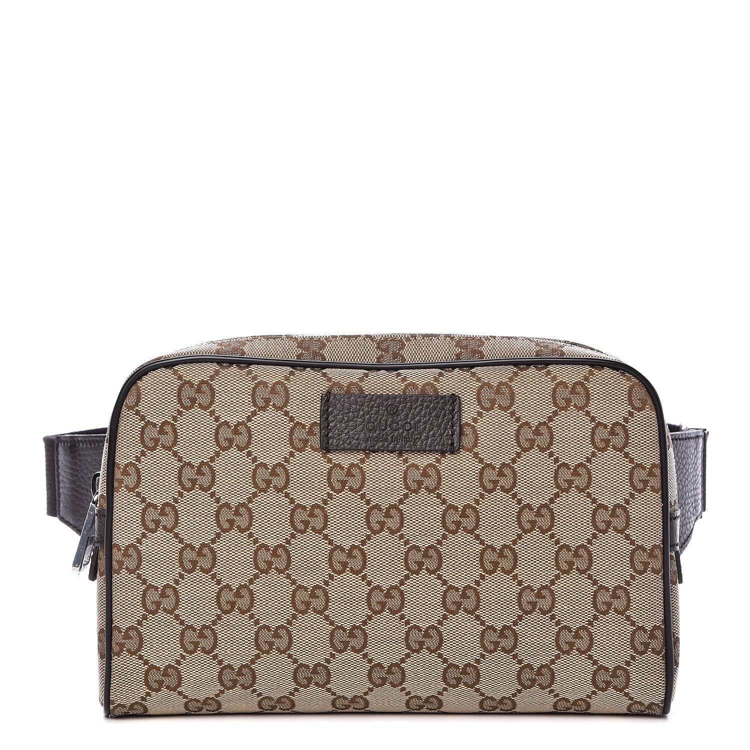 Gucci Monogram Belt Bag Dark Brown 1 of 10