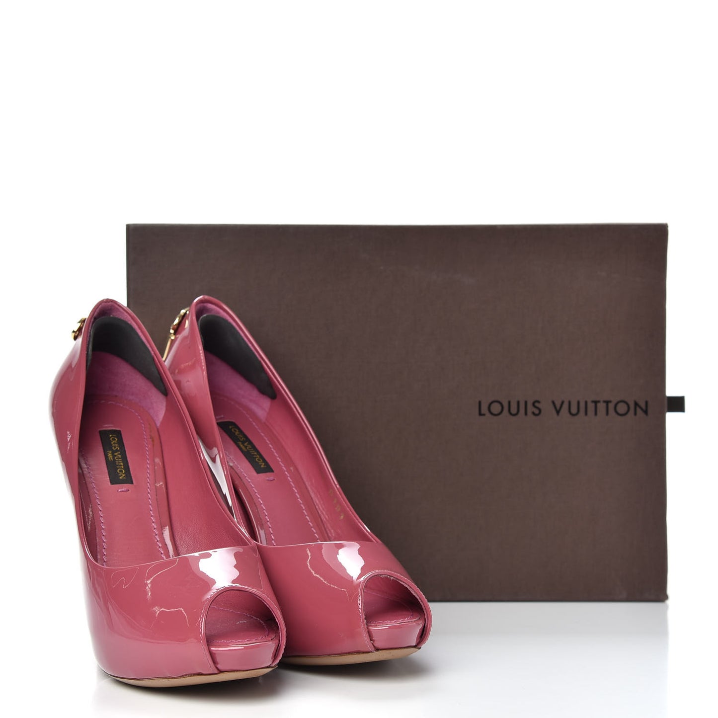 Patent Calfskin Oh Really Peep Toe Pumps 36 Frambroise