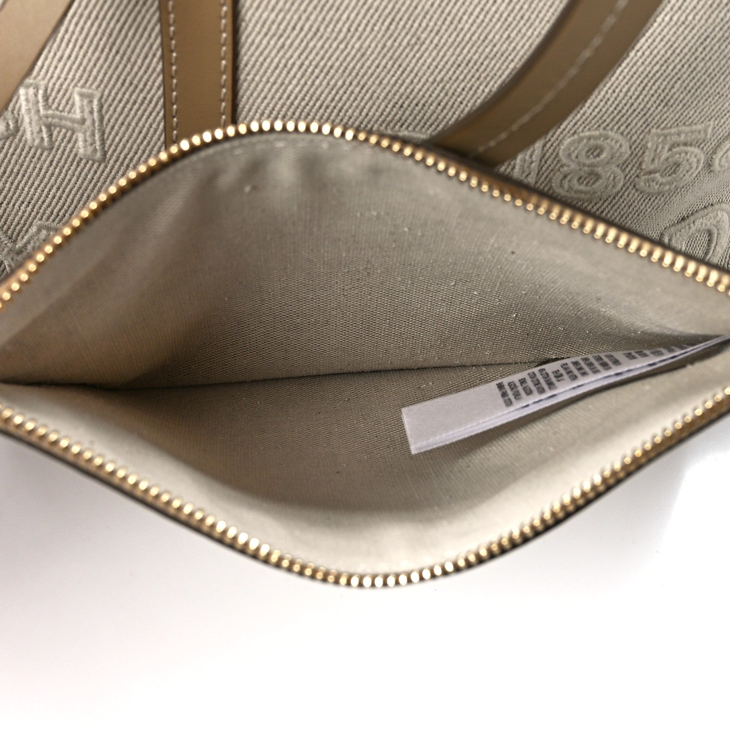 Burberry Cotton Canvas Mini Logo Horseferry Tote Bag Off White 9 of 15